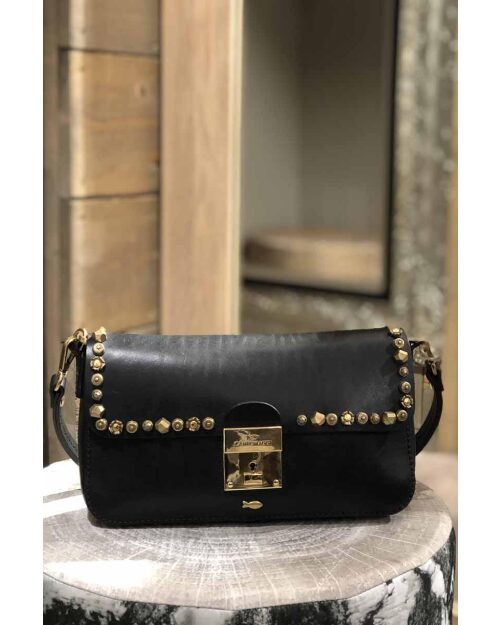 Oversize leather bumbag in high and soft quality / 13860 - Gold – DEPECHE